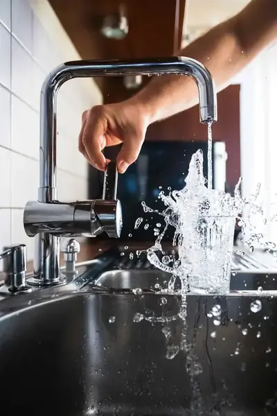 Kitchen faucet installation